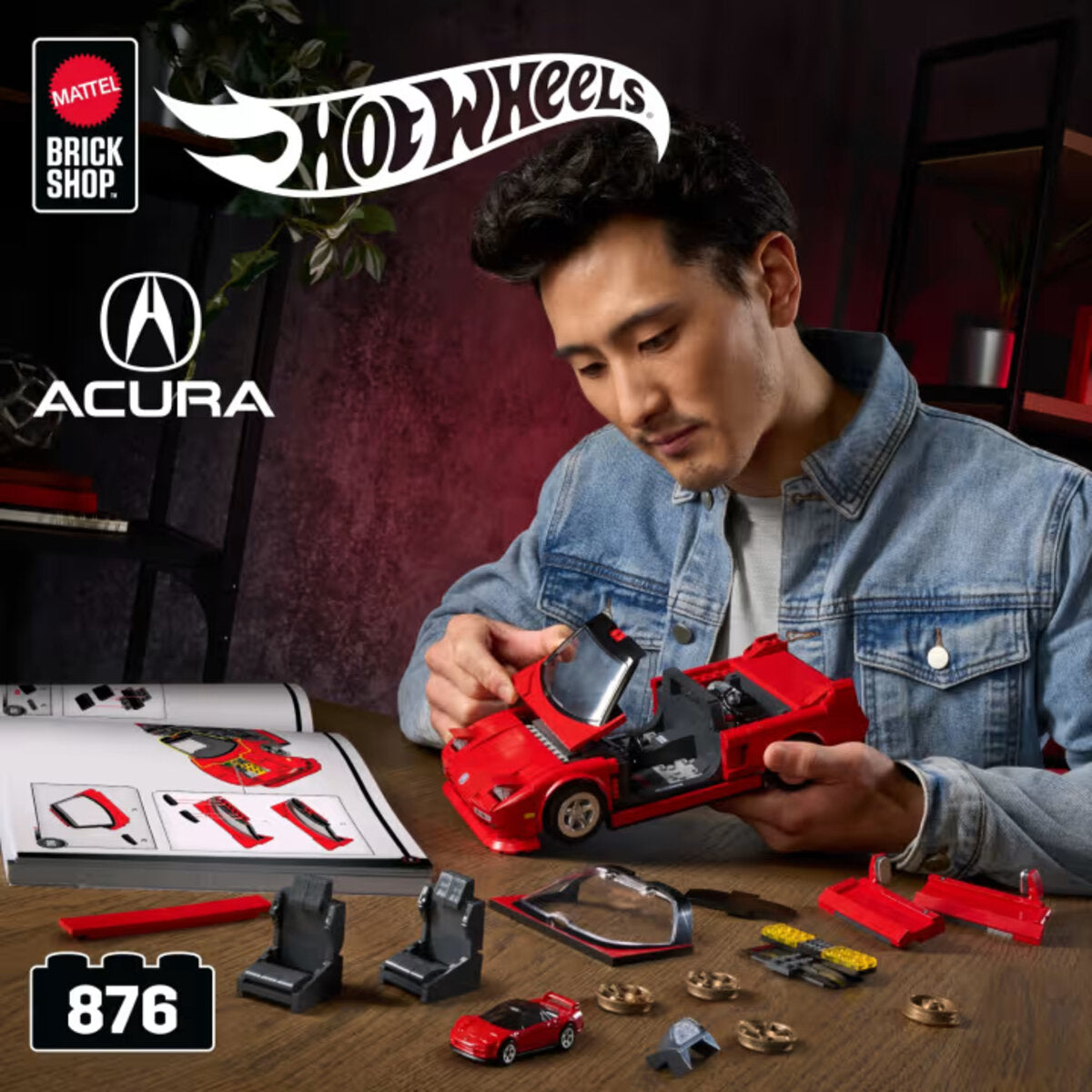 Mattel Brick Shop Hot Wheels ’90 Acura Nsx Bauset (876 Teile) - Brickhunter.shop