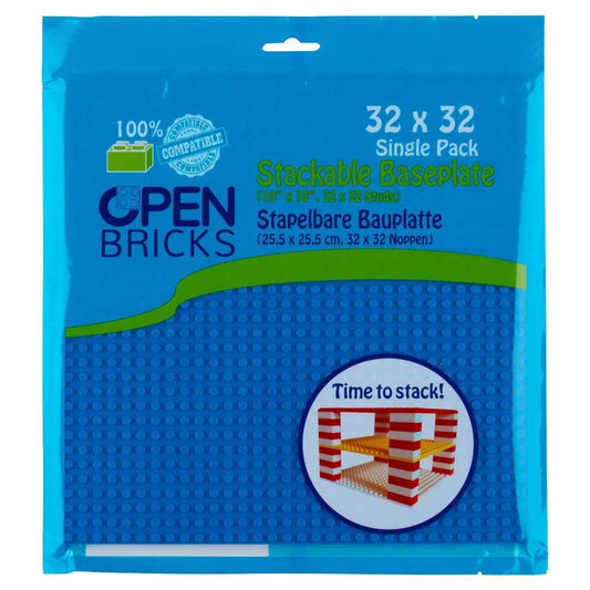 Open Bricks Baseplate 32x32 blue Open Bricks