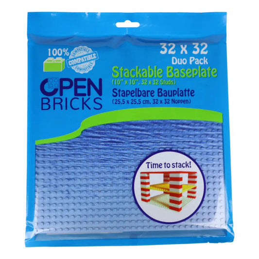 Open Bricks Baseplate 32x32 water [Duo Pack] Open Bricks