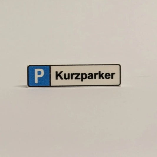 "Parkplatzkennzeichen" 1x4 Tile zur Auswahl Brickhunter.shop