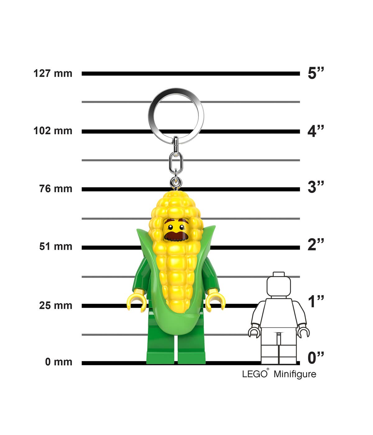 LEGO® Minifigures™ Maiskolben Schlüsselanhänger mit Licht