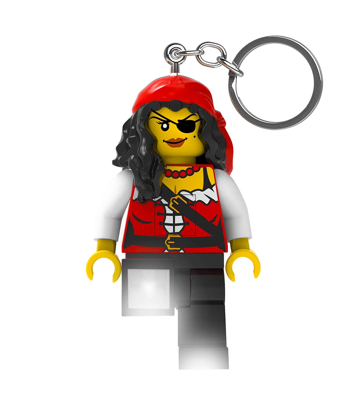 LEGO® Minifigures™ Piratenprinzessin Schlüsselanhänger mit Licht