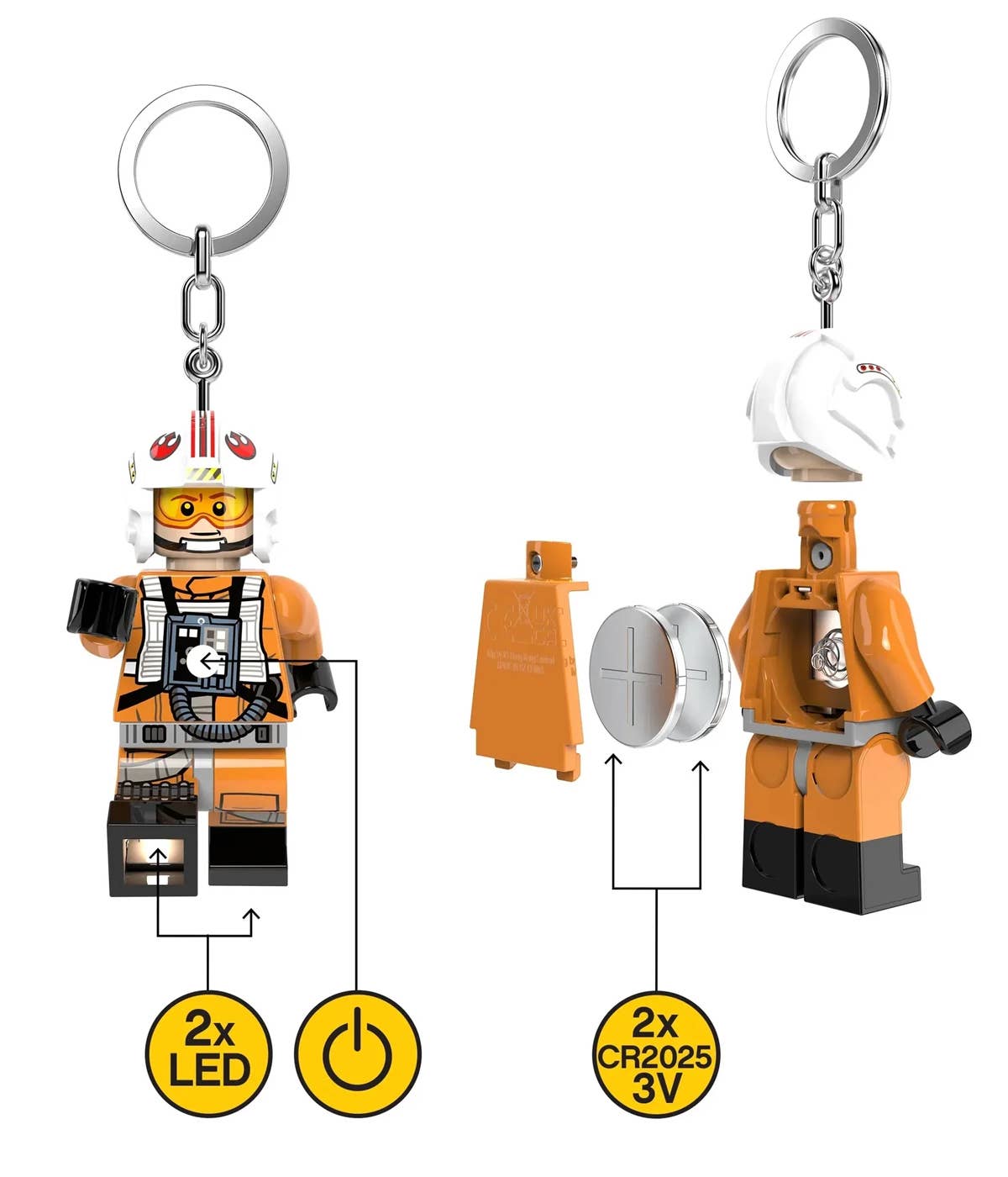 LEGO® Star Wars™ Luke Skywalker Schlüsselanhänger mit Licht