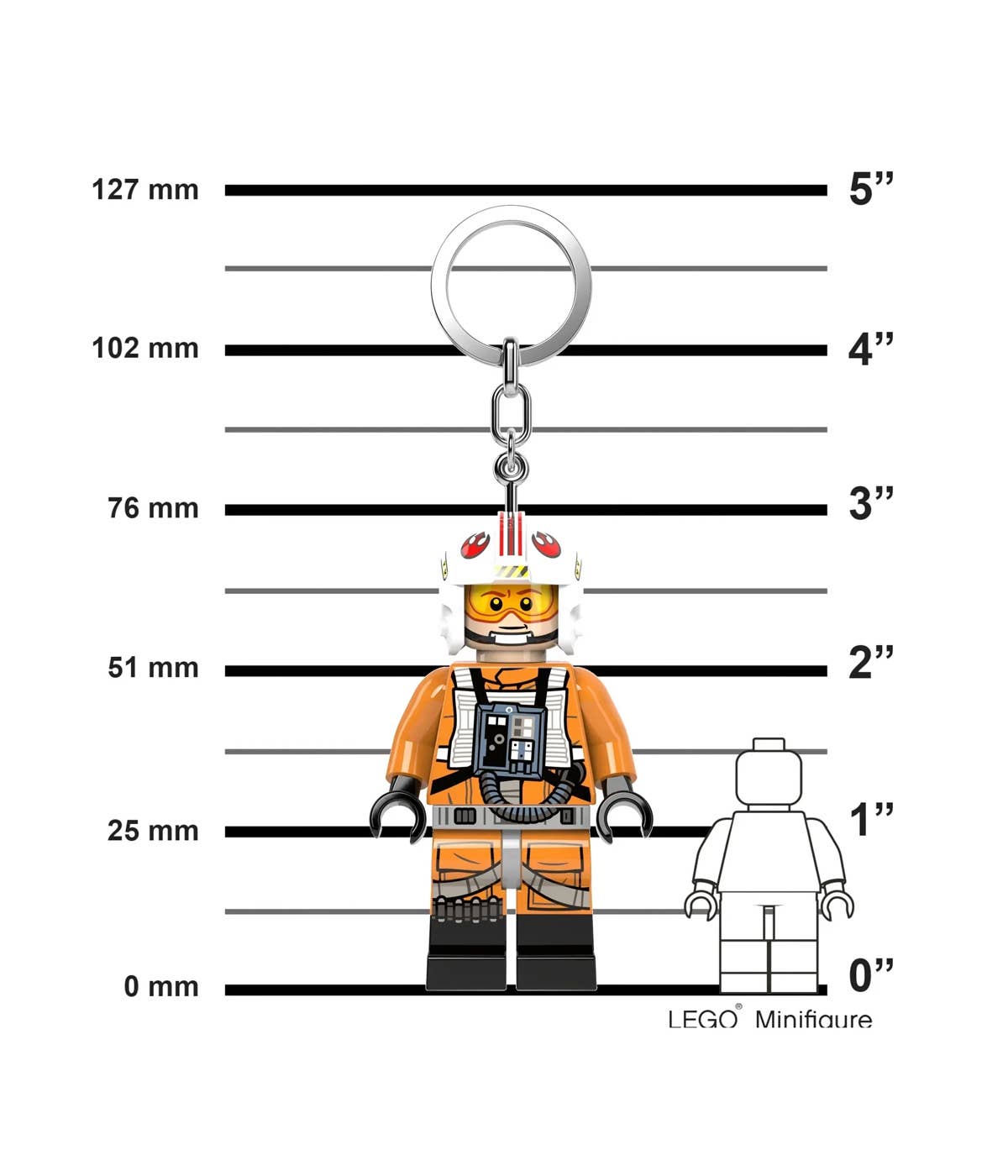 LEGO® Star Wars™ Luke Skywalker Schlüsselanhänger mit Licht