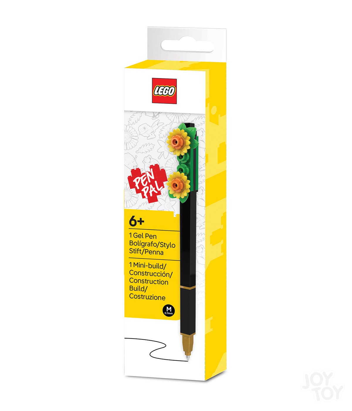LEGO GELSTIFT MIT BAUSTEIN-AUFSATZ BOTANICALS GELB