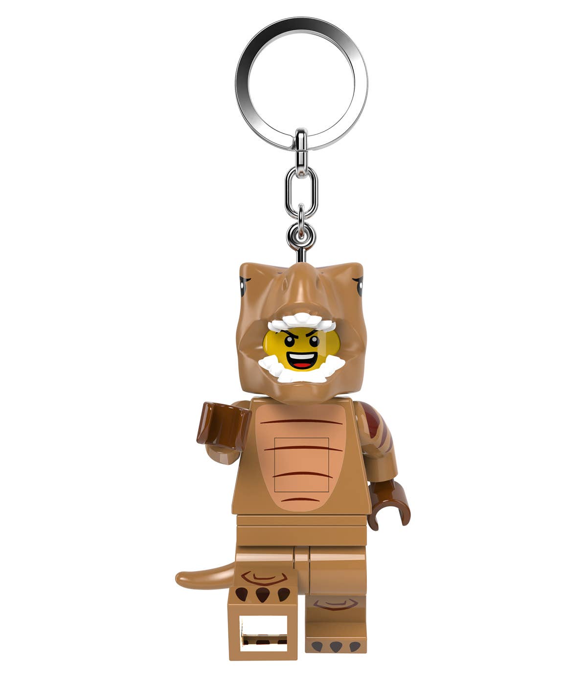 LEGO® Minifigures™ T-Rex Kostüm Fan Schlüsselanhänger mit Licht