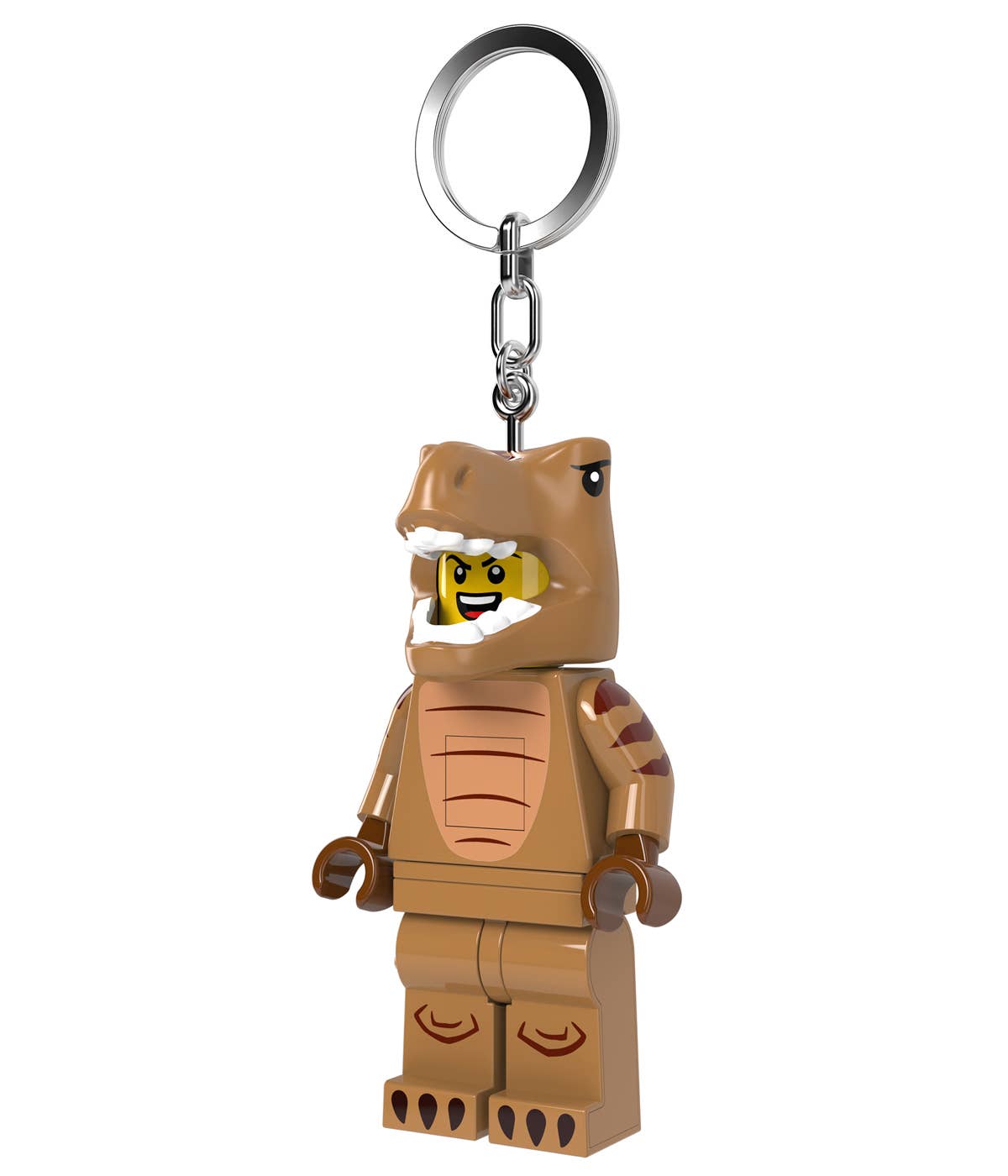 LEGO® Minifigures™ T-Rex Kostüm Fan Schlüsselanhänger mit Licht