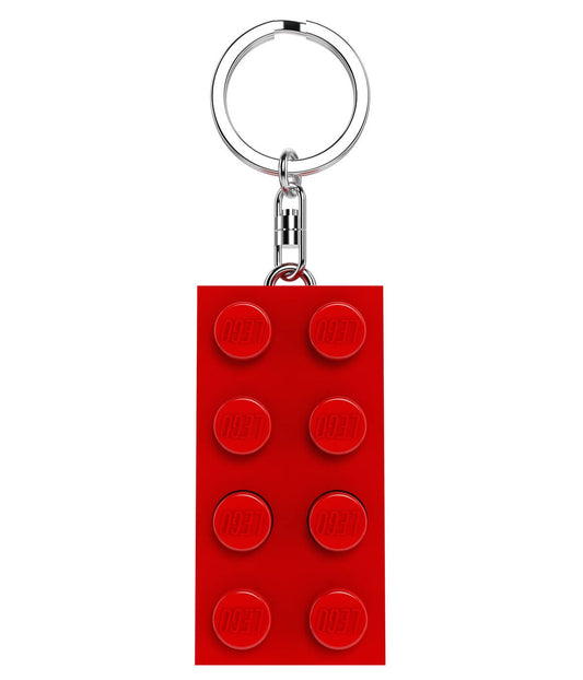 LEGO® 2x4 Stein Rot Schlüsselanhänger mit Licht