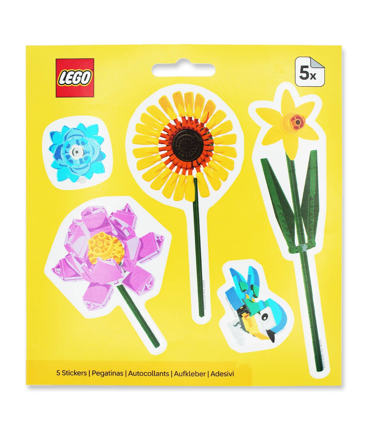 LEGO® Vogel & Blumen Aufkleber