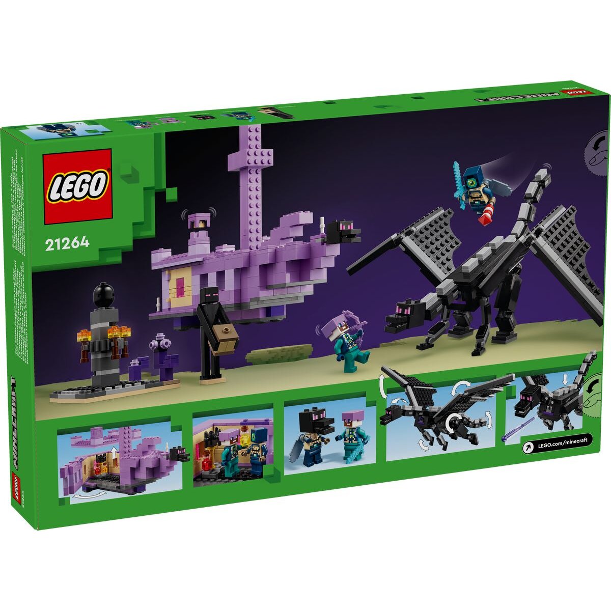 LEGO® Minecraft™ 21264 Der Enderdrache und das Endschiff