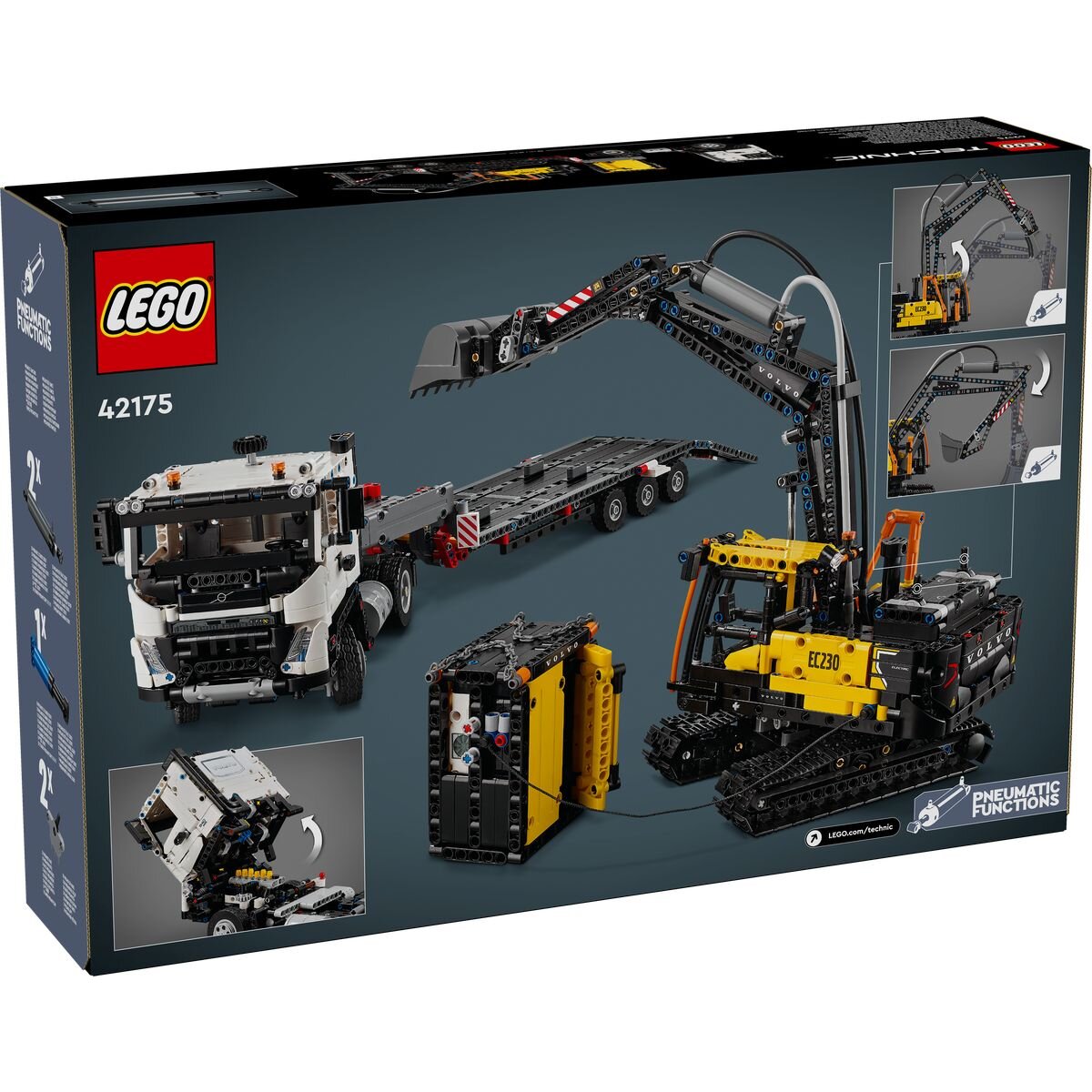 LEGO Technic Volvo FMX truck with EC230 Electric Crawler Excavator, Set 42175