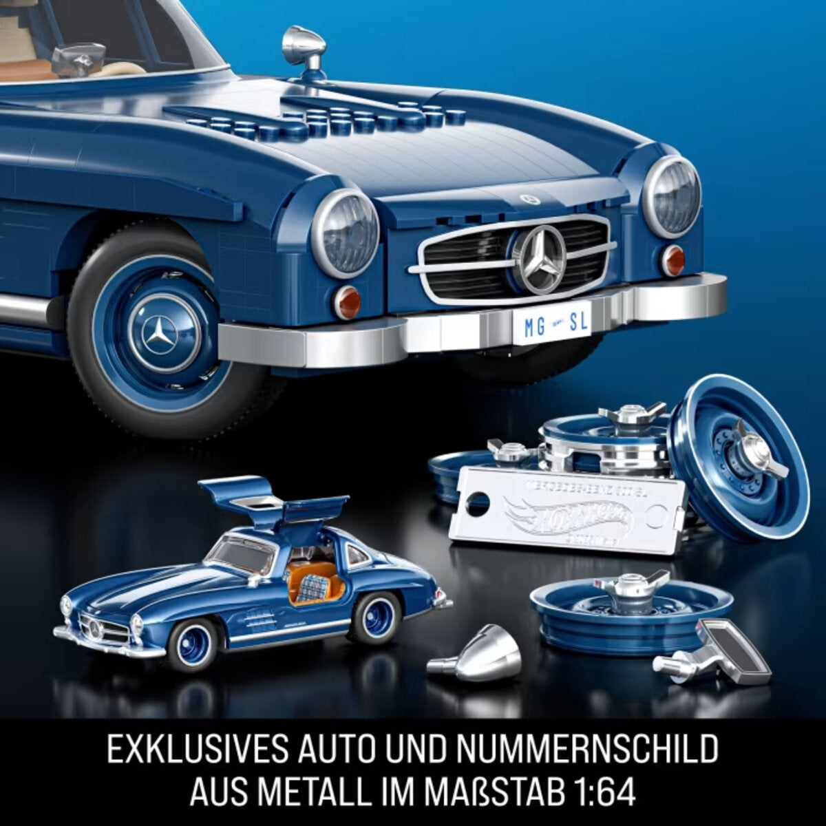 Mattel Brick Shop Hot Wheels Mercedes-Benz 300 Sl Bauset (1600 Teile)