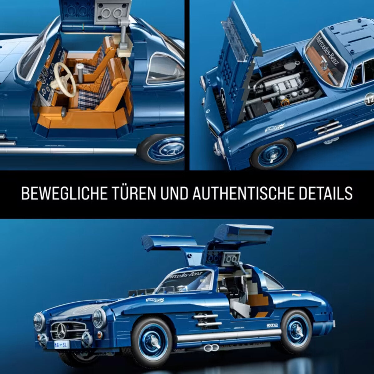Mattel Brick Shop Hot Wheels Mercedes-Benz 300 Sl Bauset (1600 Teile)