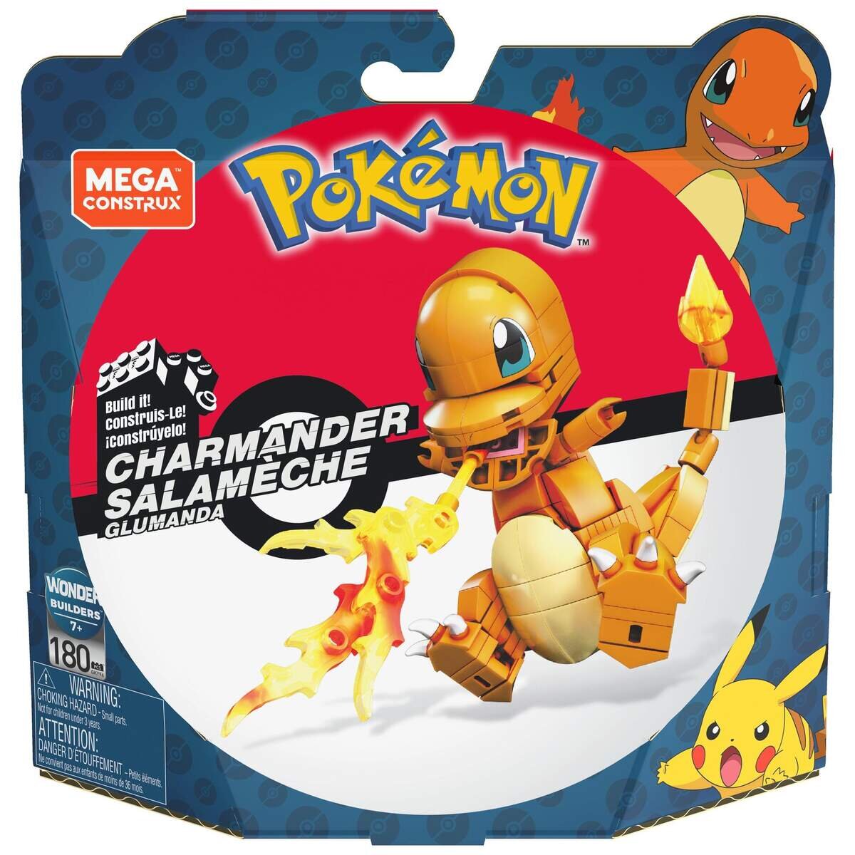Mega Construx Pokemon Medium Pokemon Glumanda, 180 Teile