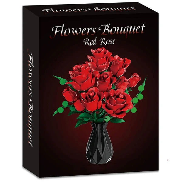 Open Bricks Bouquet Rote Rosen 443 Teile