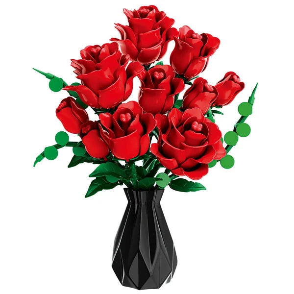 Open Bricks Bouquet Rote Rosen 443 Teile
