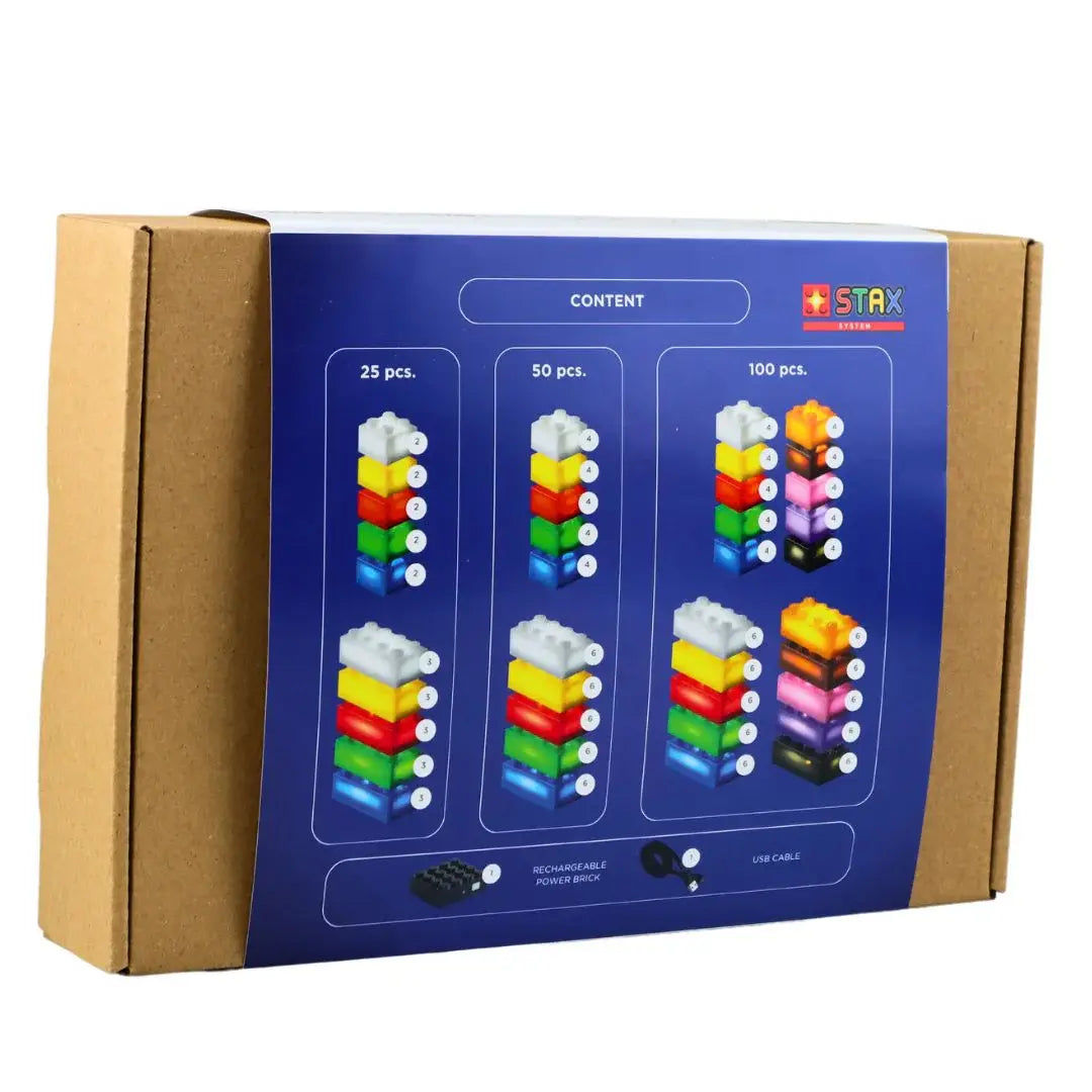 Open Bricks STAX Assortment matt 25 stk, 50 stk zur Auswahl