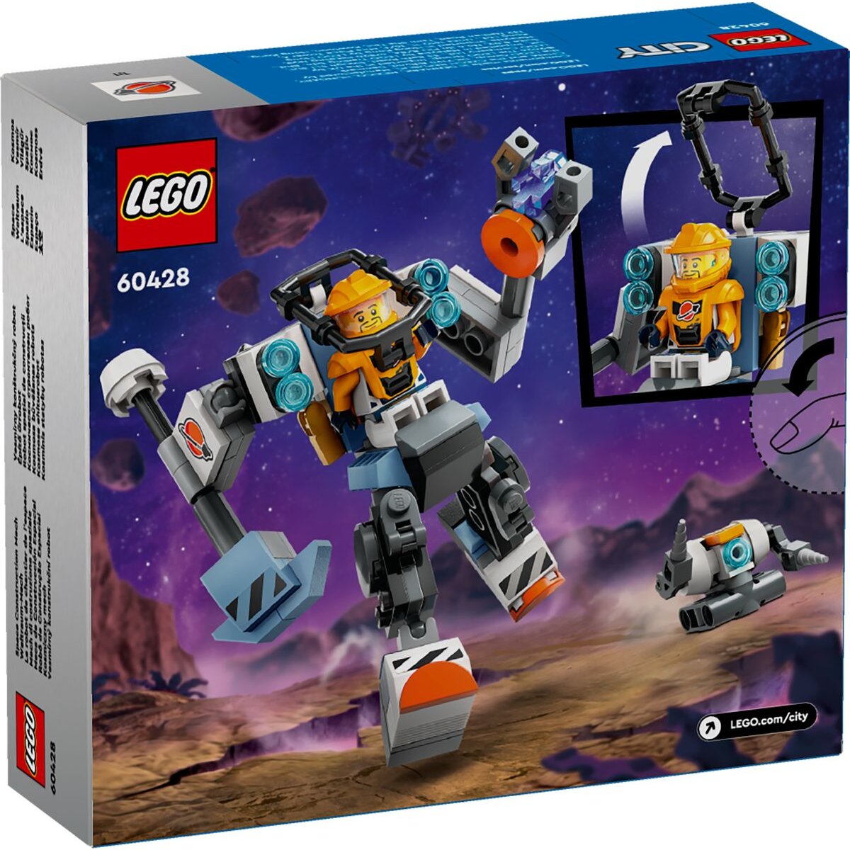 LEGO® City 60428 Weltraum-Mech, Set mit Roboter-Spielzeug ab 6 Jahren
