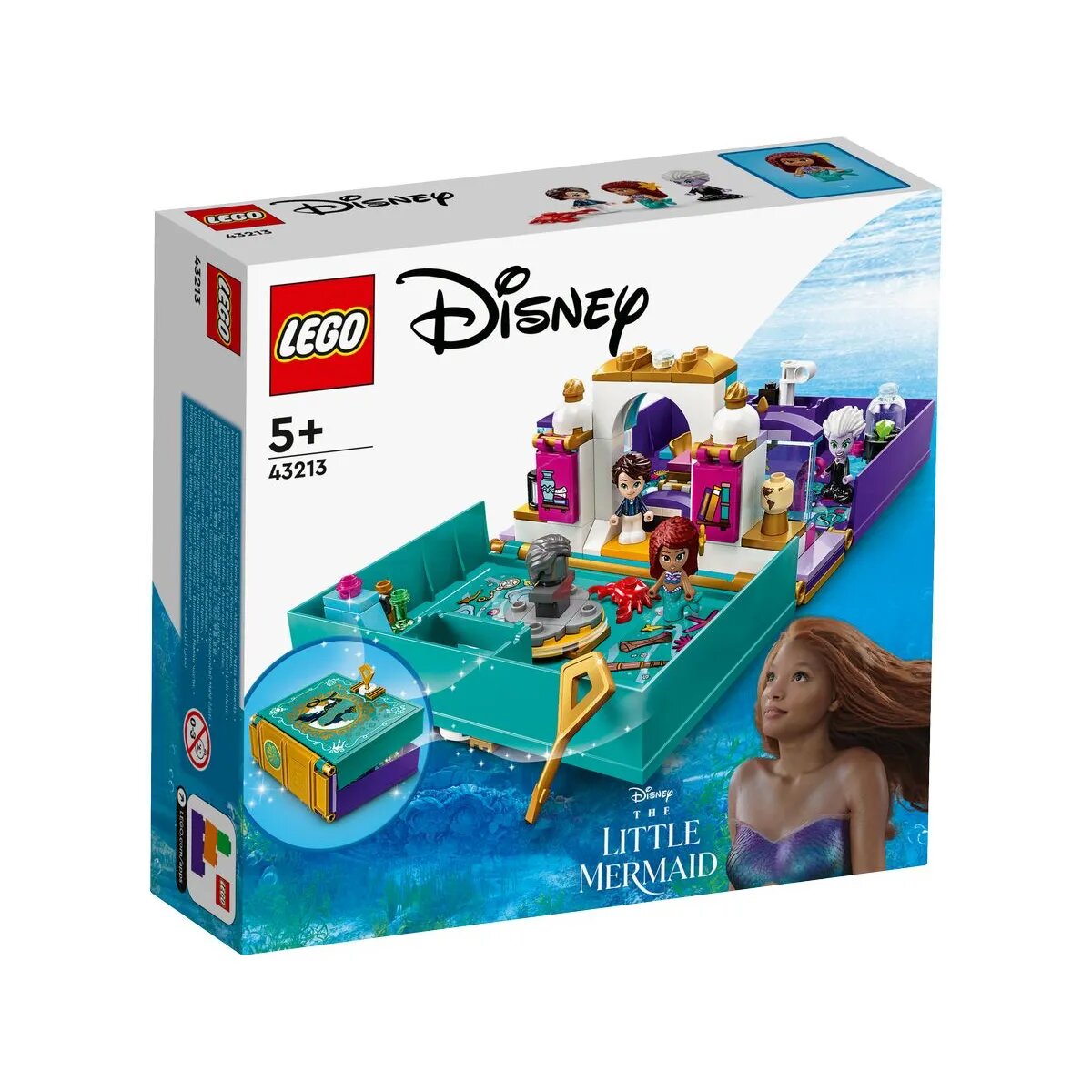LEGO® Disney Princess™ 43213 Die kleine Meerjungfrau – Märchenbuch