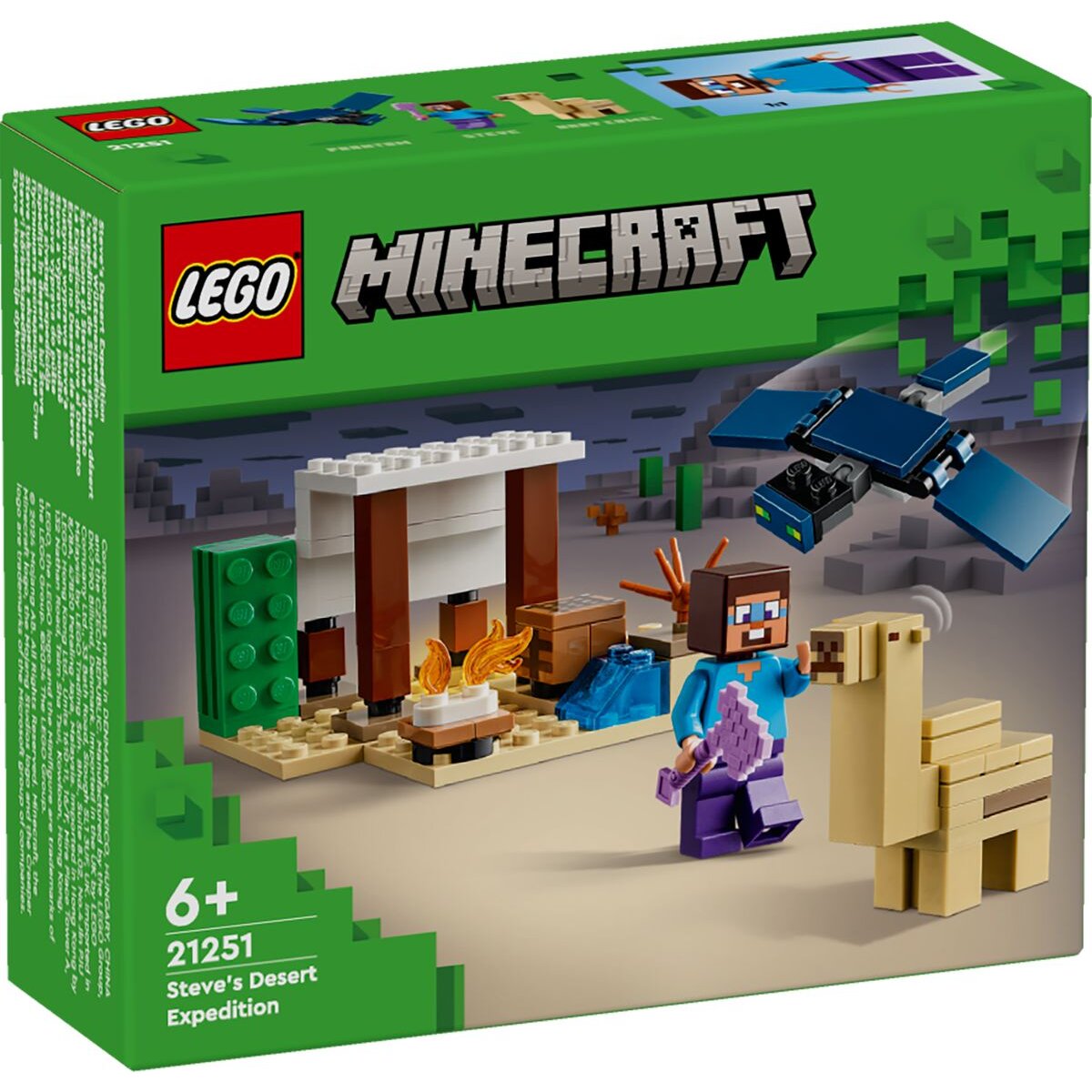 LEGO® Minecraft™ 21251 Steves Wüstenexpedition, Spielzezug-Set zum Bauen