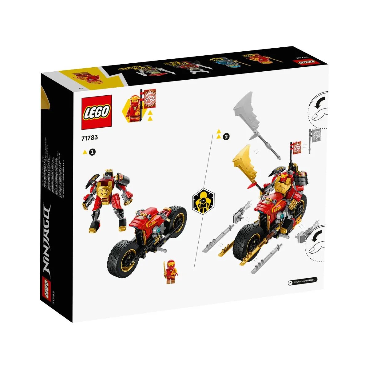 LEGO® NINJAGO® 71783 Kais Mech-Bike EVO