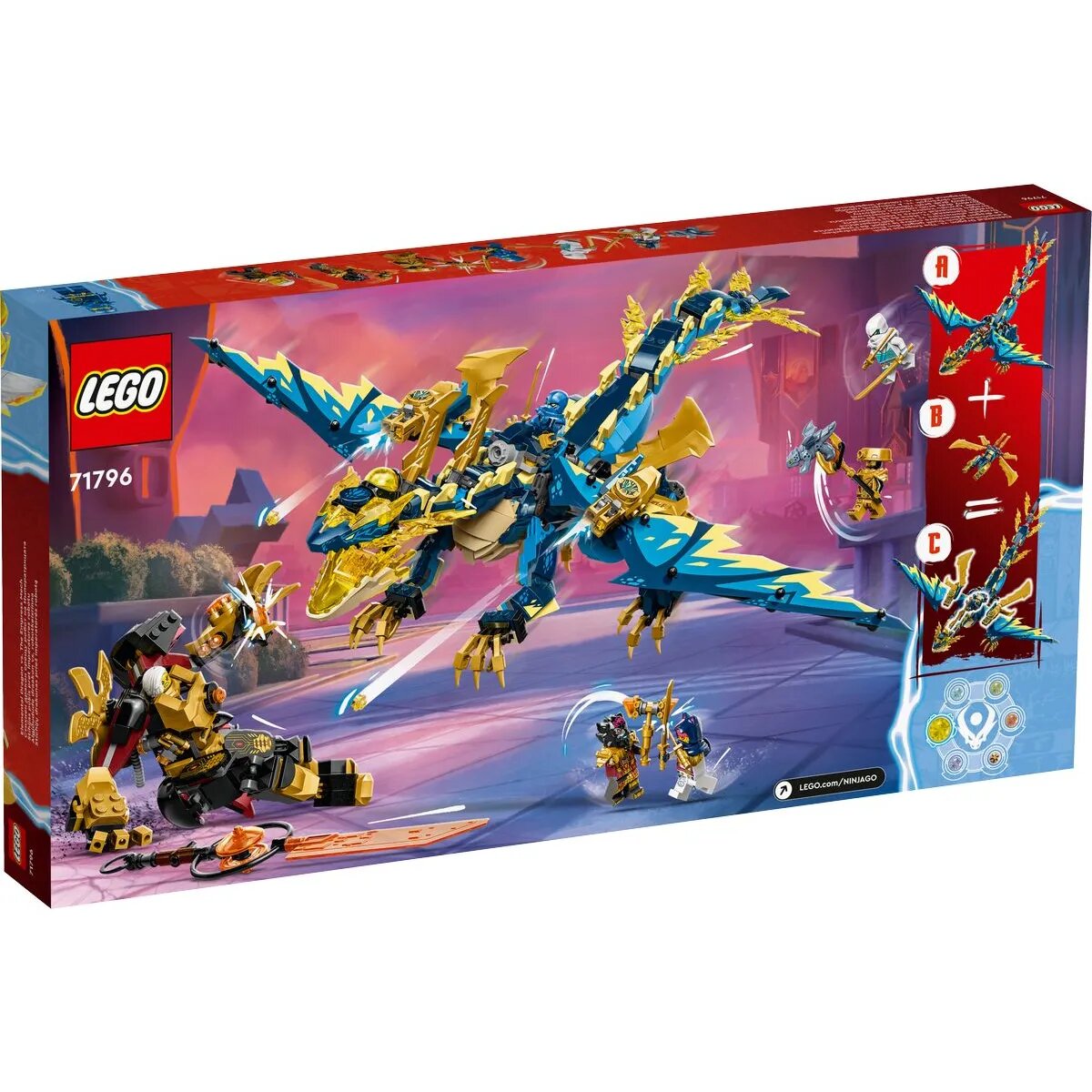 LEGO® NINJAGO® 71796 Kaiserliches Mech-Duell gegen den Elementardrachen