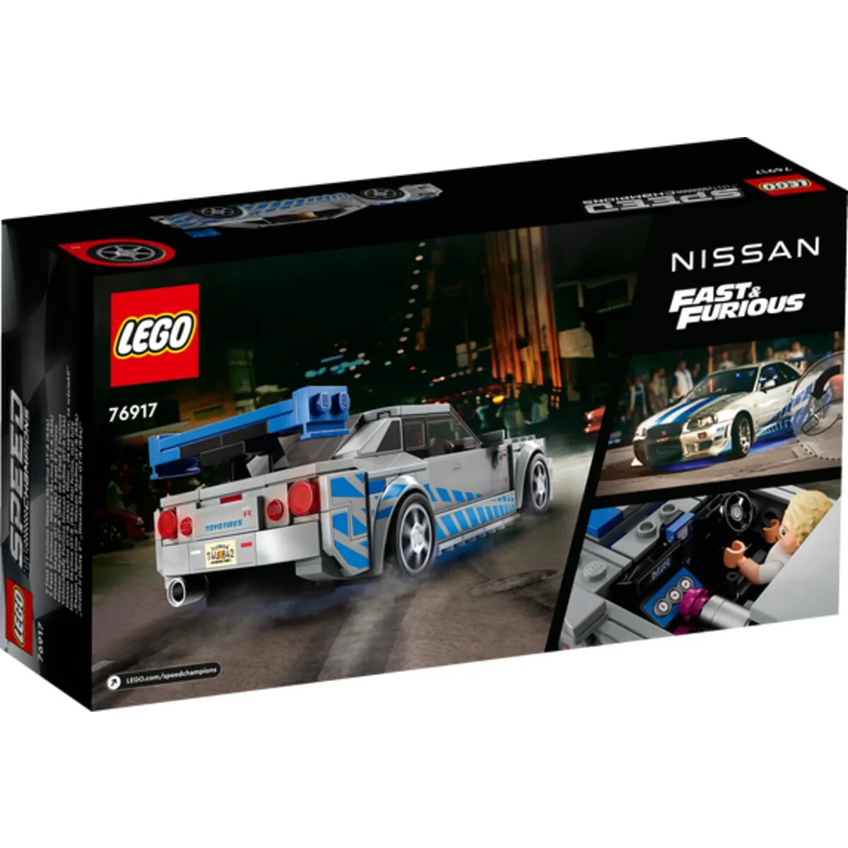 LEGO® Speed ​​Champions 76917 2 Fast 2 Furious Nissan Skyline GT-R (R34)