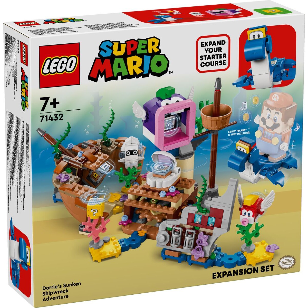 LEGO® Super Mario 71432 Dorrie und das versunkene Schiff – Erweiterungsset