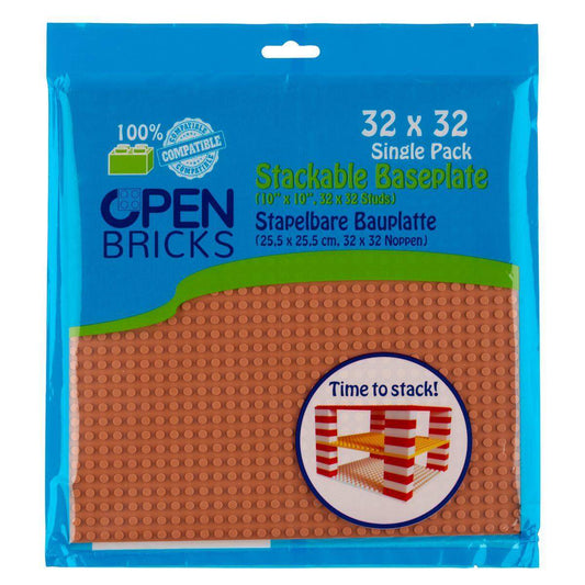 Open Bricks Baseplate 32x32 light brown